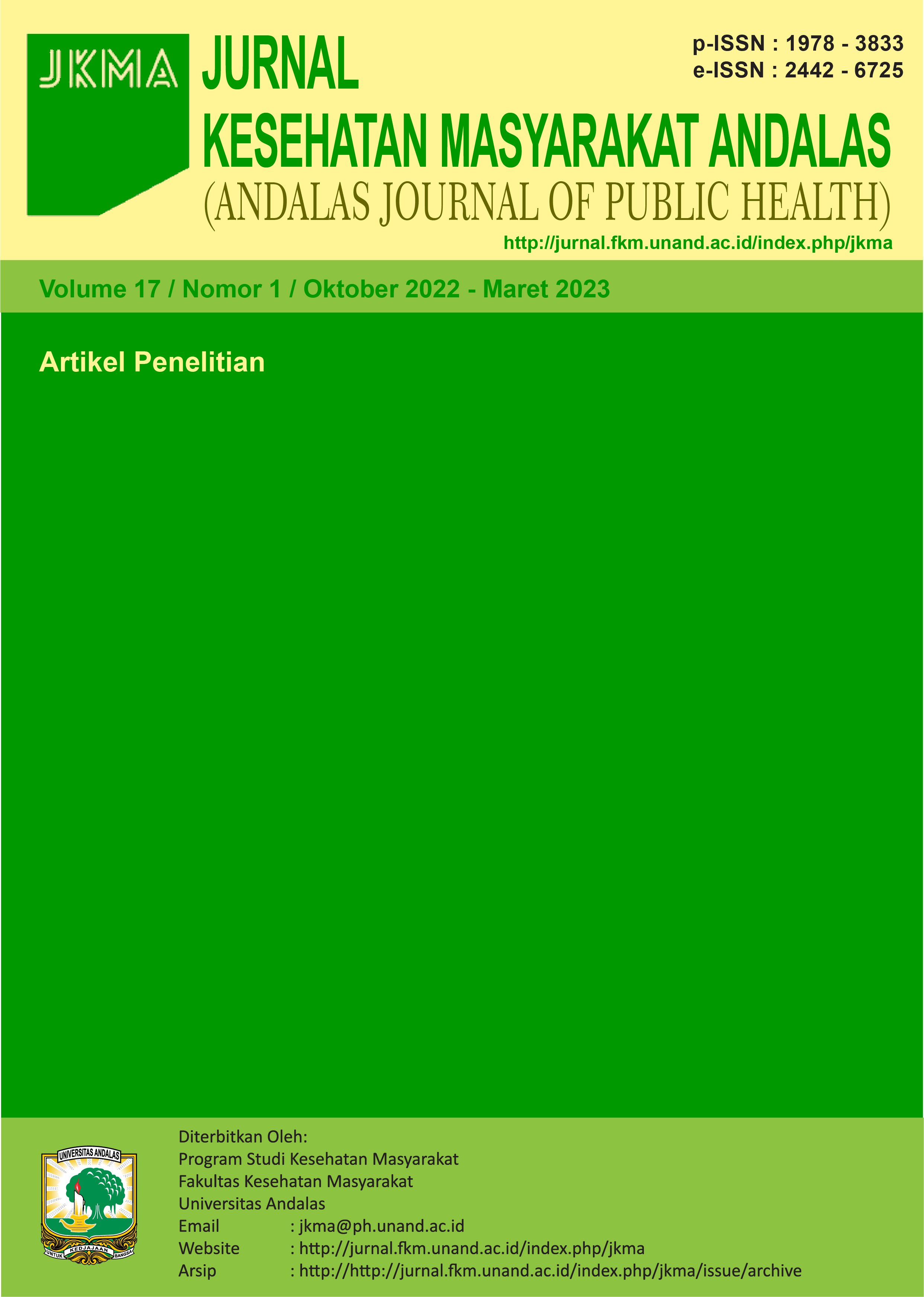 3. Jurnal Kesehatan Masyarakat Andalas