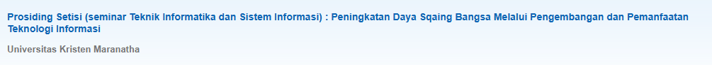 Prosiding Setisi